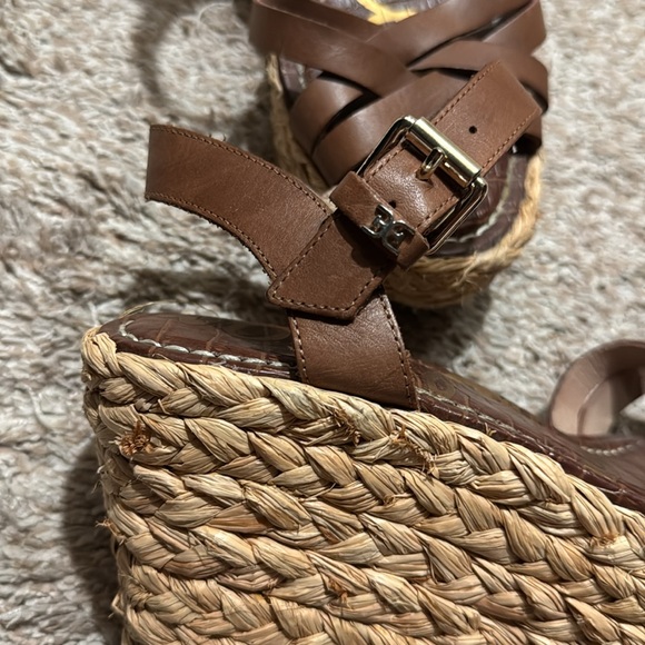 Brown Wedge Sandals - Picture 2 of 5